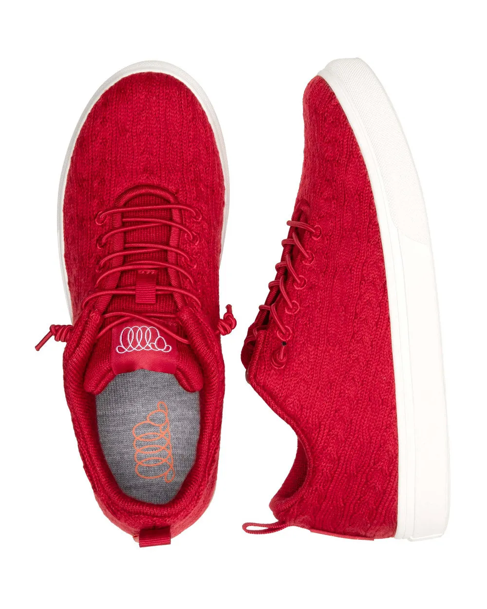 WoollooMooloo Cooma Red Merino Wool Casual
